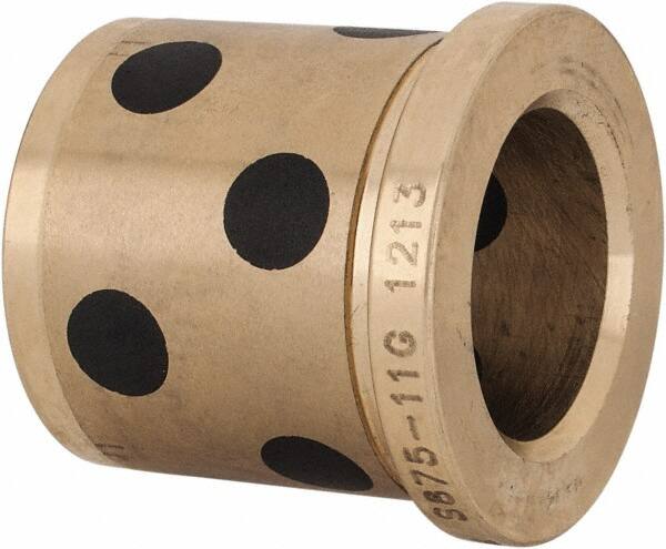 Dayton Lamina - 7/8" ID x 1-3/8" OAL, Aluminum Bronze, Die & Mold Shoulder Bushing - Shoulder, 1-1/4" Bottom OD, 1-1/4" Top OD, 1.43" Collar OD, 1-3/16" Above Collar - Americas Industrial Supply