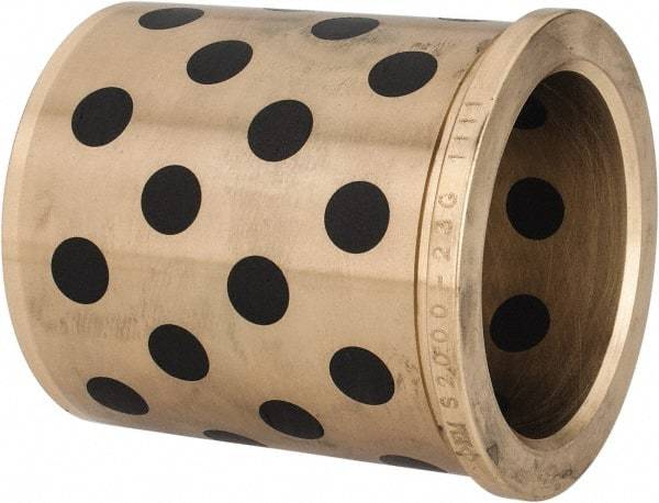 Dayton Lamina - 2" ID x 2-7/8" OAL, Aluminum Bronze, Die & Mold Shoulder Bushing - Shoulder, 2-1/2" Bottom OD, 2-1/2" Top OD, 2.68" Collar OD, 2-11/16" Above Collar - Americas Industrial Supply