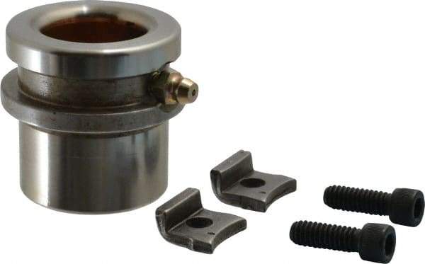 Dayton Lamina - 1" ID x 1-3/4" OAL, Steel, Bronze Plated Die & Mold Shoulder Bushing - Short Shoulder, 1.72" Bottom OD, 1-1/2" Top OD, 1.845" Collar OD, 13/16" Under Collar, 15/16" Above Collar - Americas Industrial Supply