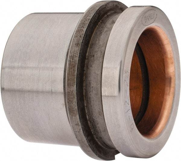 Dayton Lamina - 1-1/2" ID x 2" OAL, Steel, Bronze Plated Die & Mold Shoulder Bushing - Short Shoulder, 2.19" Bottom OD, 2" Top OD, 2.345" Collar OD, 13/16" Under Collar, 1-3/16" Above Collar - Americas Industrial Supply