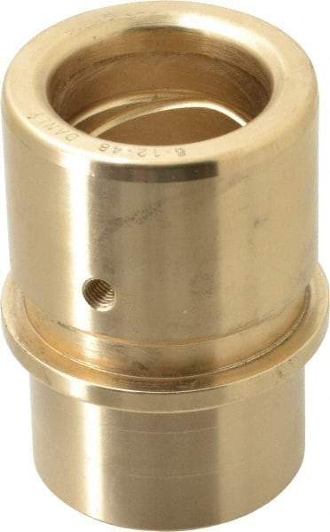 Dayton Lamina - 1-1/2" ID x 3-3/16" OAL, Bronze, Die & Mold Shoulder Bushing - Shoulder, 2.19" Bottom OD, 2" Top OD, 2.345" Collar OD, 2" Under Collar, 1-3/16" Above Collar - Americas Industrial Supply