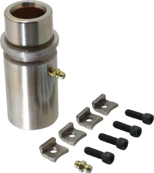 Dayton Lamina - 1" ID x 3-15/16" OAL, Steel, Bronze Plated Die & Mold Shoulder Bushing - Extra Long Shoulder, 1.72" Bottom OD, 1-1/2" Top OD, 1.845" Collar OD, 3" Under Collar, 15/16" Above Collar - Americas Industrial Supply