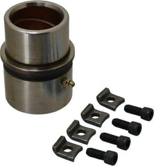 Dayton Lamina - 1-3/4" ID x 4-3/8" OAL, Steel, Bronze Plated Die & Mold Shoulder Bushing - Extra Long Shoulder, 2-1/2" Bottom OD, 2-1/4" Top OD, 2.658" Collar OD, 3" Under Collar, 1-3/8" Above Collar - Americas Industrial Supply