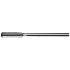 Chucking Reamer: 11/32″ Dia, 6″ OAL, 1-1/2″ Flute Length, Straight Shank, High Speed Steel 4 Flute, RH