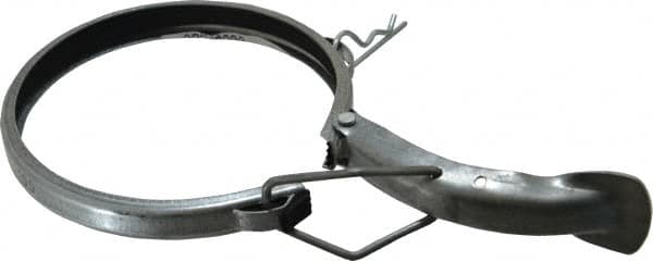 Made in USA - 4" ID Galvanized Duct Clamp with PVC Seal - Americas Industrial Supply