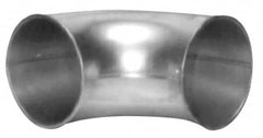 Made in USA - 4" ID Galvanized Duct 45° Elbow - 6.22" Long, 22 Gage - Americas Industrial Supply