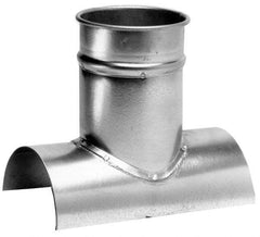 Made in USA - 10-10" ID Galvanized Duct Tap-In - 14" Long, 24 to 20 Gage - Americas Industrial Supply