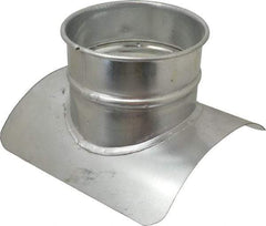 Made in USA - 10-6" ID Galvanized Duct Tap-In - 10" Long, 24 to 20 Gage - Americas Industrial Supply