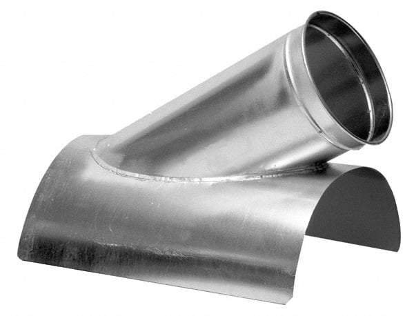 Made in USA - 10-8" ID Galvanized Duct In-Cut - 21" Long, 24 to 20 Gage - Americas Industrial Supply