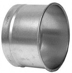 Made in USA - 8" ID Galvanized Duct Hose Adapter - 4" Long, 22 Gage - Americas Industrial Supply