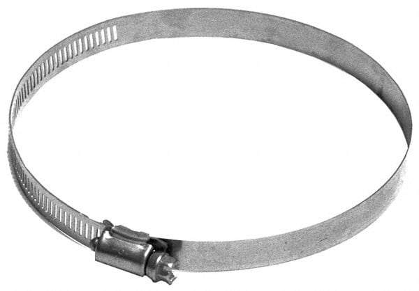 Made in USA - 5-1/2" ID Stainless Steel Duct Hose Clamp - 1/2" Long - Americas Industrial Supply