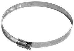 Made in USA - 5-1/2" ID Stainless Steel Duct Hose Clamp - 1/2" Long - Americas Industrial Supply