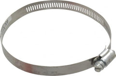 Made in USA - 4-1/2" ID Stainless Steel Duct Hose Clamp - 1/2" Long - Americas Industrial Supply