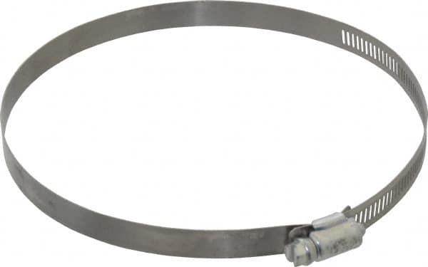 Made in USA - 6-1/2" ID Stainless Steel Duct Hose Clamp - 1/2" Long - Americas Industrial Supply