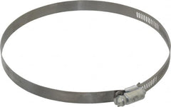 Made in USA - 6-1/2" ID Stainless Steel Duct Hose Clamp - 1/2" Long - Americas Industrial Supply