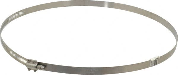 Made in USA - 10-1/2" ID Stainless Steel Duct Hose Clamp - 1/2" Long - Americas Industrial Supply