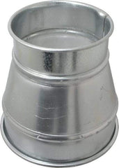 Made in USA - 8-6" ID Galvanized Duct Reducer - 8" Long, 22 Gage - Americas Industrial Supply