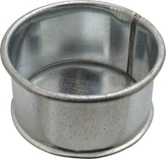 Made in USA - 4" ID Galvanized Duct End Cap - 2" Long, 24 Gage - Americas Industrial Supply