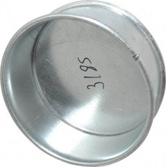 Made in USA - 6" ID Galvanized Duct End Cap - 2" Long, 24 Gage - Americas Industrial Supply