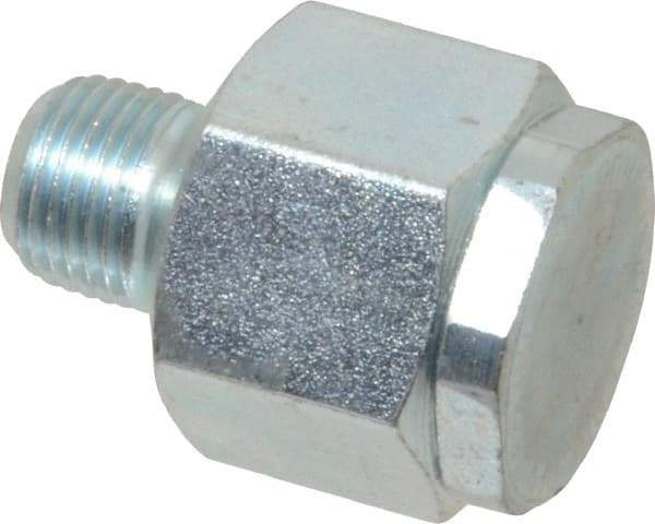 LDI Industries - 1/8 Thread, Steel, Zinc Plated, Filter Vent - 1-1/16" High, 3/4" Hex Flats Diam - Americas Industrial Supply