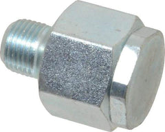 LDI Industries - 1/8 Thread, Steel, Zinc Plated, Filter Vent - 1-1/16" High, 3/4" Hex Flats Diam - Americas Industrial Supply