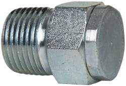 LDI Industries - 3/8 Thread, Steel, Zinc Plated, Filter Vent - 1-1/32" High, 3/4" Hex Flats Diam - Americas Industrial Supply
