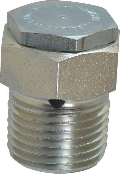 LDI Industries - 1/2 Thread, Steel, Zinc Plated, Filter Vent - 1-7/32" High, 1-15/16" Hex Flats Diam - Americas Industrial Supply