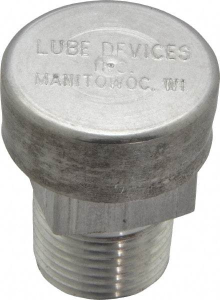 LDI Industries - 3/8 Thread, Aluminum, Protected Vent - 1-1/4" High, 1" Hex Flats Diam - Americas Industrial Supply