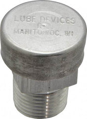 LDI Industries - 3/8 Thread, Aluminum, Protected Vent - 1-1/4" High, 1" Hex Flats Diam - Americas Industrial Supply