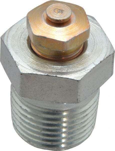 LDI Industries - 3/8-18 Thread, 1 to 5 psi Relief Pressure, Steel, Relief Vent - 1-3/16" High, 19.05mm Hex Flats Diam - Americas Industrial Supply