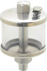 LDI Industries - 1 Outlet, Polymer Bowl, 40.7 mL No Flow Control Oil Reservoir - 1/8 NPTF Outlet, 1-3/4" Diam x 2-15/16" High, 60°C Max - Americas Industrial Supply