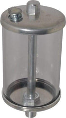 LDI Industries - 1 Outlet, Polymer Bowl, 236.6 mL No Flow Control Oil Reservoir - 1/4 NPTF Outlet, 2-1/2" Diam x 5-3/8" High, 60°C Max - Americas Industrial Supply
