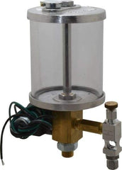 LDI Industries - 1 Outlet, Acrylic Bowl, 0.47 L Electric-Adjustable Oil Reservoir - 3-1/2" Diam x 7-7/8" High, 71.11°C Max - Americas Industrial Supply