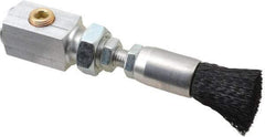 LDI Industries - 5/8" Width/Diam, PTF Thread Oil Reservoir Lubrication Brushes - 1" Bristle Length, 250°F, 3" Length Under Mounting Thread, Straight Shank - Americas Industrial Supply