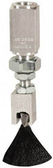 LDI Industries - 1" Long Brush, 1" Width/Diam, PTF Thread Oil Reservoir Lubrication Brushes - 1-5/32" Bristle Length, 250°F, 3" Length Under Mounting Thread, Straight Shank - Americas Industrial Supply