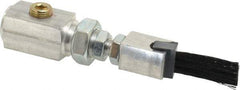 LDI Industries - 1/2" Long Brush, 1/2" Width/Diam, PTF Thread Oil Reservoir Lubrication Brushes - 1-5/32" Bristle Length, 250°F, 3" Length Under Mounting Thread, Straight Shank - Americas Industrial Supply