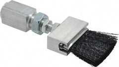 LDI Industries - 1-1/2" Long Brush, 1-1/2" Width/Diam, PTF Thread Oil Reservoir Lubrication Brushes - 1-5/32" Bristle Length, 250°F, 3" Length Under Mounting Thread, Straight Shank - Americas Industrial Supply