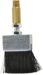 LDI Industries - 1-1/2" Long Brush, 1-1/2" Width/Diam, PTF Thread Oil Reservoir Lubrication Brushes - 1-5/32" Bristle Length, 250°F, 2-3/8" Length Under Mounting Thread, Straight Shank - Americas Industrial Supply