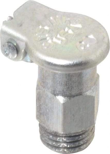 Gits - 1/4-32 Thread, Steel, Zinc Plated, Threaded One Piece, Straight Oil Hole Cover - 11/16" Drive Diam, 5/32" Drive Length, 9/16" Overall Height, 5/32" Thread Length, UNEF Thread - Americas Industrial Supply