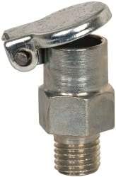 Gits - 1/4-32 Thread, Steel, Zinc Plated, Threaded One Piece, Straight Oil Hole Cover - 3/4" Drive Diam, 1/4" Drive Length, 3/4" Overall Height, 1/4" Thread Length, UNEF Thread - Americas Industrial Supply