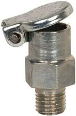 Gits - 1/4-32 Thread, Steel, Zinc Plated, Threaded One Piece, Straight Oil Hole Cover - 3/4" Drive Diam, 1/4" Drive Length, 3/4" Overall Height, 1/4" Thread Length, UNEF Thread - Americas Industrial Supply