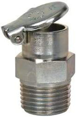 Gits - 1/2-14 Thread, Steel, Zinc Plated, Threaded One Piece, Straight Oil Hole Cover - 1-7/16" Drive Diam, 9/16" Drive Length, 1-7/16" Overall Height, 9/16" Thread Length, NPT Thread - Americas Industrial Supply