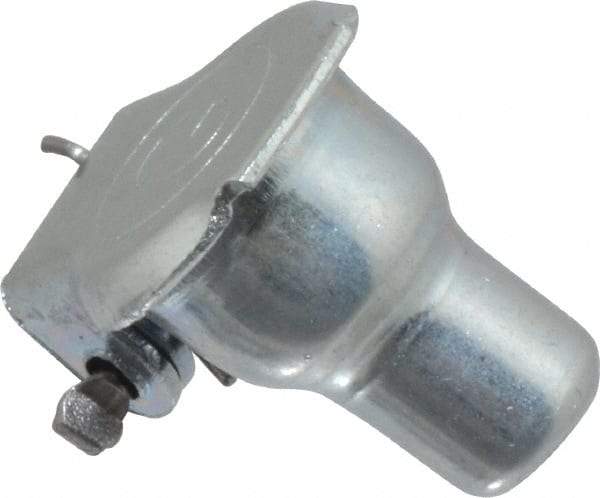 Gits - Steel, Zinc Plated, Shoulder Drive One Piece, Straight Oil Hole Cover - 0.190-0.193" Drive Diam, 3/16" Drive-In Hole Diam, 7/32" Drive Length, 15/32" Overall Height - Americas Industrial Supply