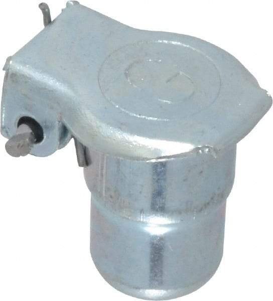 Gits - Steel, Zinc Plated, Shoulder Drive One Piece, Straight Oil Hole Cover - 0.253-0.255" Drive Diam, 1/4" Drive-In Hole Diam, 1/4" Drive Length, 17/32" Overall Height - Americas Industrial Supply