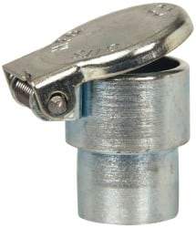 Gits - Steel, Zinc Plated, Shoulder Drive One Piece, Straight Oil Hole Cover - 0.503-0.505" Drive Diam, 1/2" Drive-In Hole Diam, 3/8" Drive Length, 13/16" Overall Height - Americas Industrial Supply