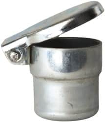 Gits - Steel, Zinc Plated, Shoulder Drive One Piece, Straight Oil Hole Cover - 0.878-0.880" Drive Diam, 7/8" Drive-In Hole Diam, 1/2" Drive Length, 1-1/16" Overall Height - Americas Industrial Supply