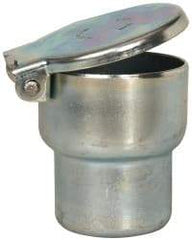 Gits - Steel, Zinc Plated, Shoulder Drive One Piece, Straight Oil Hole Cover - 1.253-1.255" Drive Diam, 1-1/4" Drive-In Hole Diam, 13/16" Drive Length, 1-11/16" Overall Height - Americas Industrial Supply