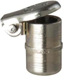 Gits - Steel, Zinc Plated, Beaded Drive One Piece, Straight Oil Hole Cover - 0.315-0.317" Drive Diam, 5/16" Drive-In Hole Diam, 7/32" Drive Length, 1/2" Overall Height - Americas Industrial Supply