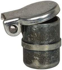 Gits - Steel, Zinc Plated, Beaded Drive One Piece, Straight Oil Hole Cover - 0.378-0.380" Drive Diam, 3/8" Drive-In Hole Diam, 7/32" Drive Length, 17/32" Overall Height - Americas Industrial Supply
