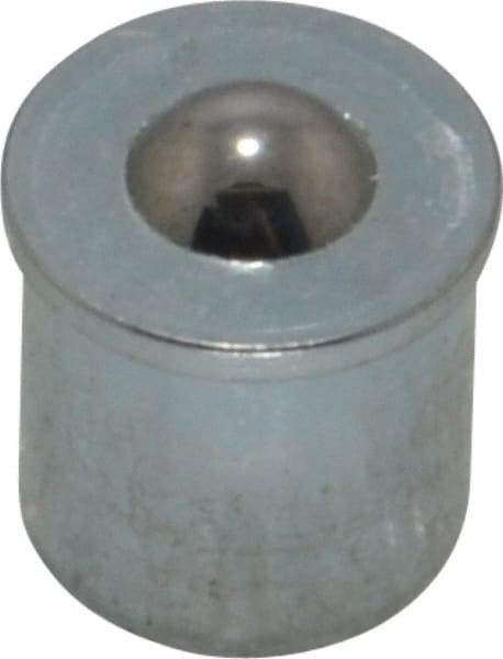 Gits - Steel, Zinc Plated, Plain Drive One Piece, Ball Valve Oil Hole Cover - 0.315-0.317" Drive Diam, 5/16" Drive-In Hole Diam, 5/16" Drive Length, 3/8" Overall Height - Americas Industrial Supply